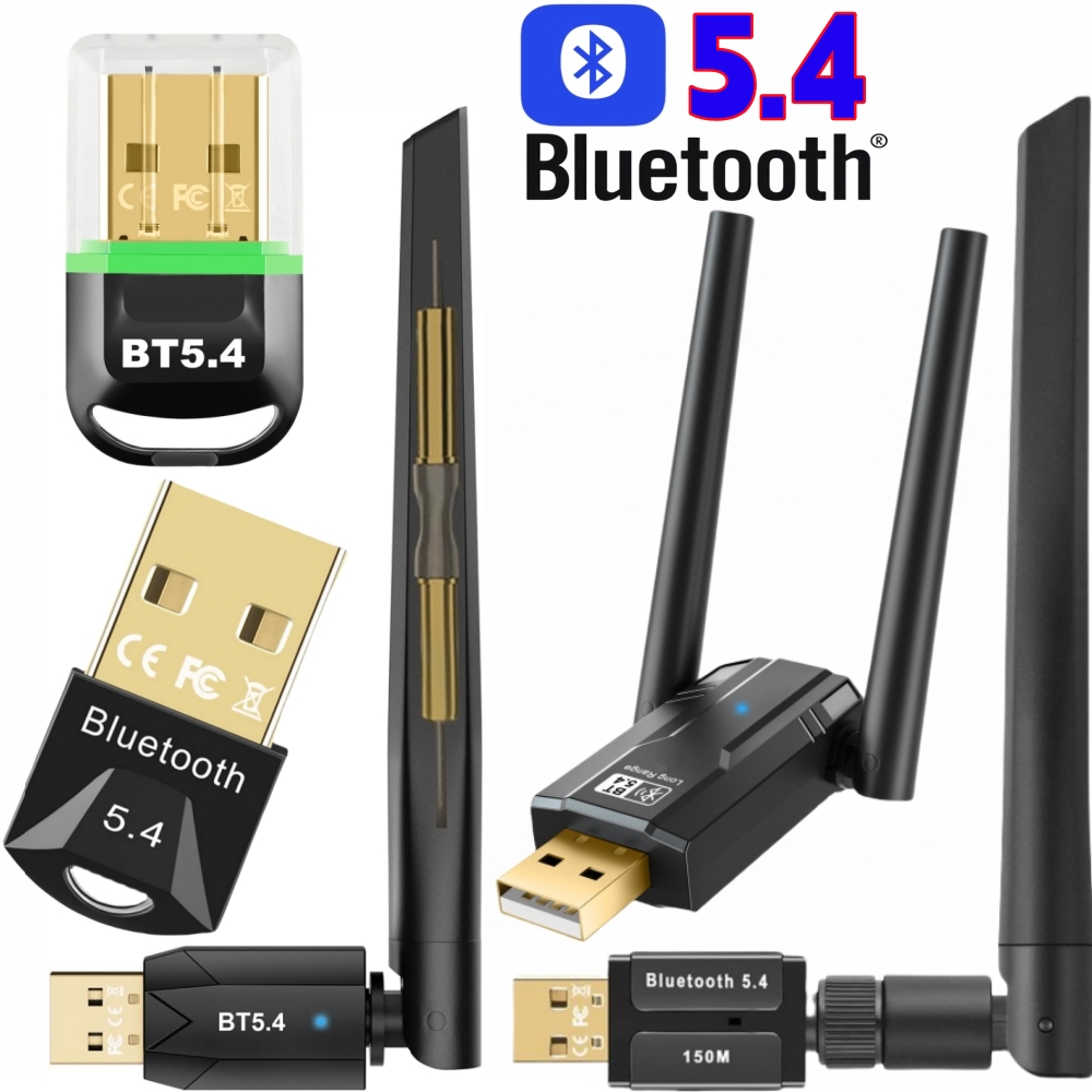 Bluetooth Adapter 5.4 for PC - 150m Long Distance USB Dongle Stick Plug and Play for Desktop, Laptop, Headset, Keyboard, Mouse, Stereo with Windows Bluetooth Adapter 5.4 for PC - 150m Long Distance USB Dongle Stick Plug and Play for Desktop, Laptop, Headset, Keyboard, Mouse, Stereo with Windows