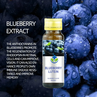 Extrait de Myrtille Congelée, Lutéine, Esters de Zéaxanthine, Rétinol, Complément Alimentaire pour les Yeux, Vitamine, Gouttes Oculaires Liquides à la Myrtille Sauvage