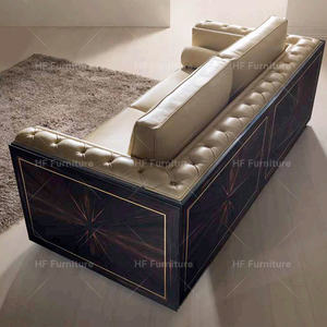 Klassieke Europese Design Echt Lederen Sofa <span class=keywords><strong>Suite</strong></span> <span class=keywords><strong>Lounge</strong></span> Sectional Voor Woonkamer Meubels Voor Appartement - Product Image 3