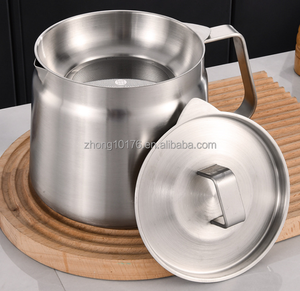 Contenitore per Olio <span class=keywords><strong>in</strong></span> Acciaio Inox 304 - Uso Domestico, Grado Alimentare, con Filtro - Per Friggitrice - Product Image 5