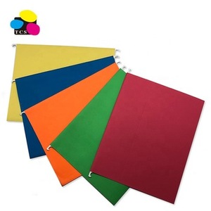 Văn phòng văn phòng phẩm <span class=keywords><strong>OEM</strong></span>/ODM giấy A4 thư mục Nhựa Màu Vàng tabs và trống chèn treo tập tin thư mục - Product Image 3