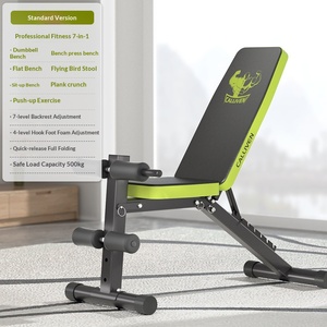Multifunctional Steel Foldable Fitness Chair Dumbbell <strong>Bench</strong> with <strong>Bench</strong> Press and Sit-Up Assist <strong>for</strong> Home/Indoor Use - Product Image 2