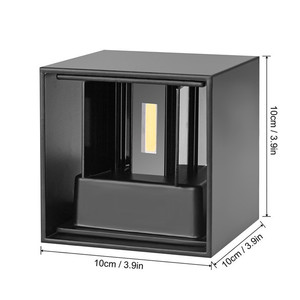 High Home Outdoor IP65 LED Wall <b>Light</b> Cordless <b>Switch</b> Control Aluminum Body Multi-Color Temp 1-Year Warranty Garden AC85-265V - Product Image 4