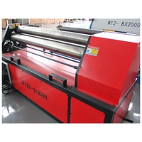Machine à cintrer les tôles asymétrique à 3 rouleaux W11F-6x2000, plieuse mécanique pour tôles de 6 mm x 2000 mm