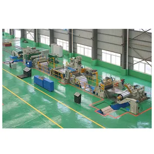 Китайская фабрика высокая длина прецизионная нержавеющая металлическая листовая сталь катушка продольная машина производственная линия