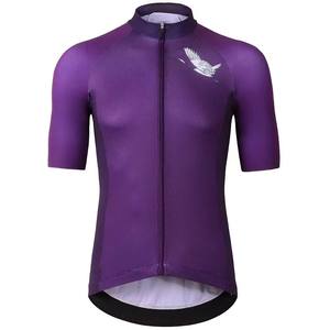 Jersey de Ciclismo de Manga Corta para Verano, Unisex, de Alta Calidad, Color Morado, Secado Rápido, Transpirable, Estampado, Impermeable, Absorbe el Sudor - Product Image 1