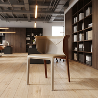 EXLFurniture Vente directe usine, lot de chaises de salle à manger modernes de luxe, très demandées, en bois véritable, modèle Horse Ange, pour cafés et hôtels