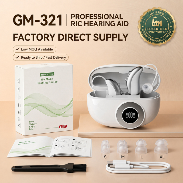Wholesale Hearing Aids 32 Channelric Hearing Aids 4 Smart Modes Noise Reduction Rechargeable Hearing Aids for Seniors