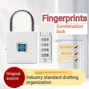 Tuya ứng dụng kiểm soát Keyless Ổ khóa an ninh thông minh vân tay 4 khóa kỹ thuật số cho hộp Túi xe đạp kho làm bằng hợp kim kẽm - Product Image 2