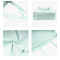 Sac fourre-tout en toile de coton recyclé bicolore avec logo personnalisé, poche avant, robuste, réutilisable, pour la plage, les courses et les courses d'épicerie