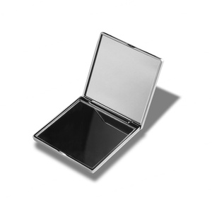 Private Label Fashion <b>Square</b> Silver Metal Folding Double Sided Makeup <b>Mirror</b> - Product Image 4