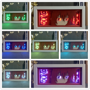 Lampe de nuit LED 3D Anime <span class=keywords><strong>High</strong></span> <span class=keywords><strong>School</strong></span> <span class=keywords><strong>DxD</strong></span> Rias Gremory, boîte à lumière manga, décoration de chambre, lampe de table, veilleuse d'animation - Product Image 6