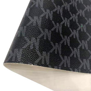 Tissu en vinyle texturé gaufré imprimé lettres colorées imitation cuir pour chaussures/sacs/sacs à main/élastiques à cheveux/artisanat - Product Image 2