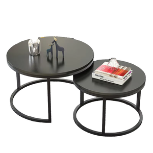 Mesa de Centro Extensible de Acero Inoxidable Dorado Contemporáneo con Tapa de Mármol, Muebles Minimalistas de Lujo para Sala de Estar - Product Image 1
