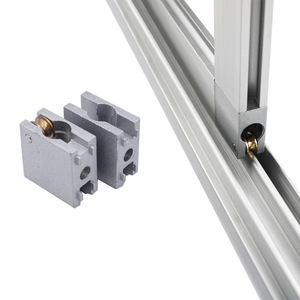 Profil en alliage d'aluminium 1530, bloc de connexion à angle droit, rail coulissant à poussée-tirage, roue de guidage, rail de guidage, composants industriels à poussée-tirage - Product Image 5