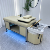 Lit de massage thaïlandais moderne en cuir PU pour thérapie aquatique, idéal pour salon de coiffure et table de massage