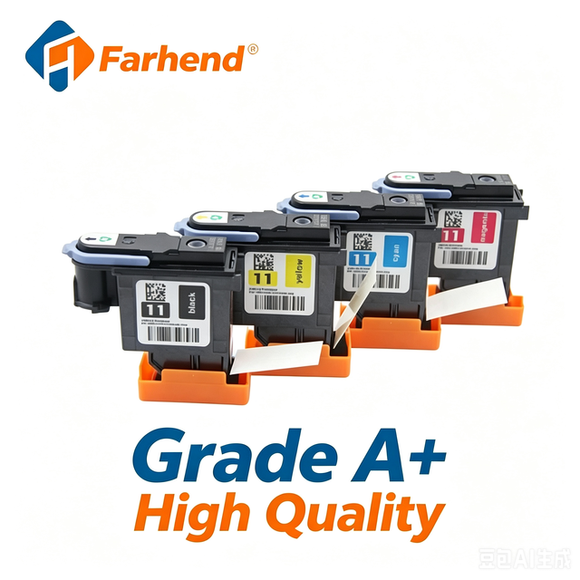 A+ Remanufactured Printhead Compatible for HP 11 C4810A C4811A C4812A Stable Ink Output Clear Printing Long Service Life