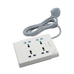 Nuevo Enchufe <span class=keywords><strong>de</strong></span> Pared para Uso Transfronterizo; Regleta <span class=keywords><strong>de</strong></span> Alimentación Doméstica Estándar del Reino Unido <span class=keywords><strong>con</strong></span> Interruptor y Cable <span class=keywords><strong>de</strong></span> Extensión <span class=keywords><strong>de</strong></span> 2 Metros, Material ABS - Product Image 1