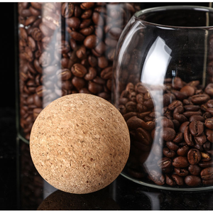 Nhà Máy Bán Buôn Tùy Chỉnh Trong Suốt Cao Borosilicate Cà Phê Đậu Thủy Tinh Lưu Trữ Thực Phẩm Jar Với Nút Chai Bóng Nắp - Product Image 3