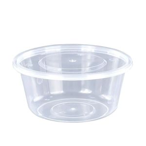 Transparent Disposable Lunch Box Food Grade Plastic <b>Takeaway</b> <b>Container</b> With Lid Microwave Safe Bowl Set - Product Image 2