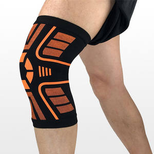 Manchons de genou en nylon sport personnalisés anti-dérapant respirant Fitness sécurité Gym Sports de plein air genouillère - Product Image 1