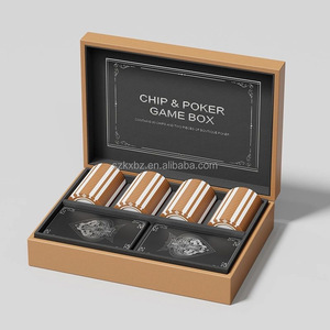 Boîte magnétique à rabat personnalisée boîte en gros avec jeu de pari 100 jetons <span class=keywords><strong>Casino</strong></span> Poker jeu de puces emballage biodégradable pour adultes - Product Image 4