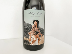 Étiquette de bouteille de vin avec Photo <span class=keywords><strong>personnalisée</strong></span>, impression d'étiquettes autocollantes pour fête d'<span class=keywords><strong>anniversaire</strong></span> et mariage - Product Image 4