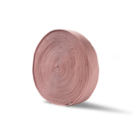 Elastico in vita di colore marrone solido in Nylon elasticizzato di alta qualità per abito in rotolo