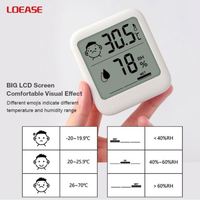 T21B Termometer Higrometer Menampilkan Suhu dan Kelembapan di Kamar Tidur dan Kamar Bayi dengan Sensor Mudah Dilihat dengan Layar Besar