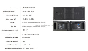 Hoạt Động Nhựa Kép 10 Inch Loa Hai Cách Đầy Đủ Phạm Vi 600W Rms Tùy Chỉnh Loa Cho Dòng Mảng Âm Thanh KTV Sân Khấu HDL 20-A - Product Image 6