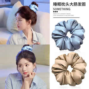 Chouchou en satin doux pour <span class=keywords><strong>cheveux</strong></span> extra-large rempli de coton technologie de dermabrasion qui respecte les <span class=keywords><strong>cheveux</strong></span> (style gros intestin) - Product Image 4