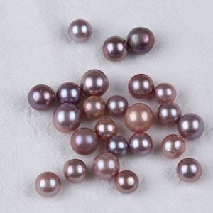 Collier de perles de rose d'eau douce naturelles de 10 à 12 mm, perles blanches irrégulières baroques semi-finies, bijoux faits à la main en DIY - Product Image 2