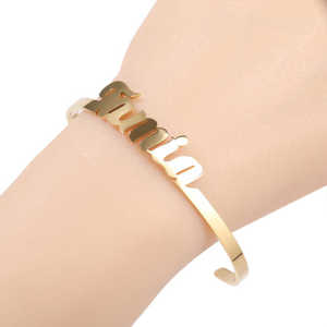 Uwin su misura in acciaio inox targhetta collana bracciale orecchini <span class=keywords><strong>donna</strong></span> personalizzato gioielli regalo per bambini - Product Image 3