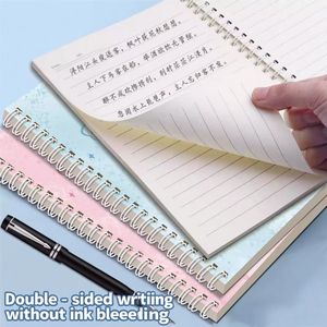 Bướm A5 xoắn ốc máy tính xách tay với dày PVC cứng Bìa 60 tấm xoắn ốc ràng buộc bên trong trang dễ thương phong cách cho các trường học hoặc văn phòng sử dụng - Product Image 4