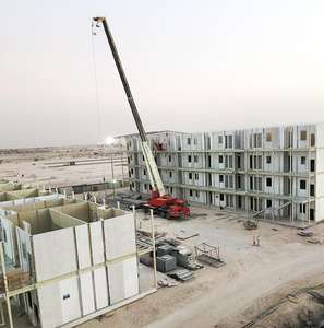 Solution de construction préfabriquée pour ville intégrée : Salle à manger, dortoir, bureau, infrastructure, approvisionnement <span class=keywords><strong>en</strong></span> gros pour sites éloignés - Product Image 1