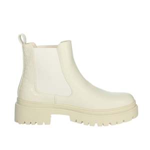 Botines bajos de mujer Kejo color crema KJ04320SD con suela gruesa - Product Image 4
