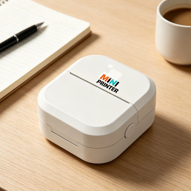 Mini Pocket BT Thermal Printer Inkless 203DPI Portable Wireless Sticker Label Memo Photo Printer for Student Note Taking