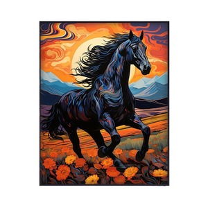 Pittura a olio digitale dipinta a mano con colori acrilici a cielo stellato pittura decorativa con soggetto curativo - Product Image 5