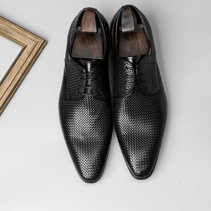 Nuevos zapatos de cuero para hombres, ropa formal de negocios con cordones de estilo europeo para jóvenes, bodas y banquetes - Product Image 3