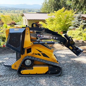 Promotion <span class=keywords><strong>Mini</strong></span>-chargeuse compacte sur chenilles à moteur et pompe, polyvalente, avec motoculteur rotatif, tondeuse et débroussailleuse, chenilles en caoutchouc - Product Image 4