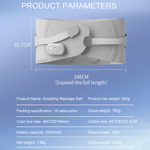 Giảm đau thắt lưng kéo thiết bị trở lại hỗ trợ vành đai điện sưởi ấm rung nén nóng eo Massage - Product Image 6