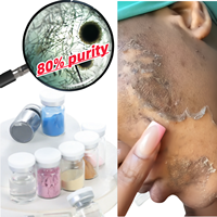 Sérum en poudre de 7 types d'algues marines de haute qualité, 80 % de spicules d'éponge hydrolysée pure, pour micro-aiguilletage bio et peeling.
