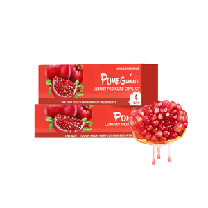 Juego de pedicura al por mayor, kit para el cuidado de los <span class=keywords><strong>pies</strong></span> 4 en 1, sal marina, azúcar, exfoliante, máscara de barro, mantequilla de <span class=keywords><strong>masaje</strong></span>, <span class=keywords><strong>Granada</strong></span> en casa, pedicura, SPA para <span class=keywords><strong>pies</strong></span> - Product Image 1