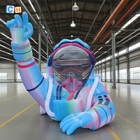 Modèle géant d'astronaute gonflable pour la décoration de scène Publicité gonflable de scène