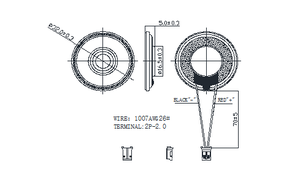 Nhà Máy Tùy Chỉnh Phổ Vòng 32Mm Mylar Loa - Product Image 2