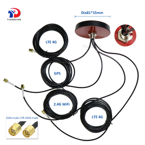 <span class=keywords><strong>Cable</strong></span> Rg174 3M Combinación de montaje de tornillo adhesivo 2,4G 4G Lte Mimo Gps 4 en 1 WIFI 6e * 2 <span class=keywords><strong>Antena</strong></span> externa para exteriores - Product Image 2