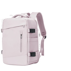 Sac à dos à fermeture éclair en nylon pour femmes et hommes - Product Image 1