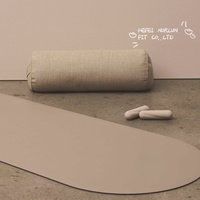 Tapis de yoga en caoutchouc PU antidérapant de 5 mm d'épaisseur, logo personnalisé, tapis de yoga en cuir PU noir pour studio de Pilates