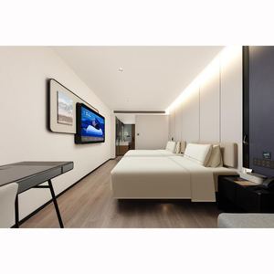 Set Completo <span class=keywords><strong>di</strong></span> Arredamento Economico per Hotel Business, Stile Minimalista in Melamina, Personalizzato per Camere Ospiti <span class=keywords><strong>di</strong></span> Holiday Inn - Product Image 1