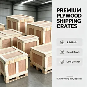 Caja de Madera Contrachapada para Logística, Circulación y Transporte, para Mercancías de Comercio Exterior, Caja para Envío Marítimo - Product Image 3